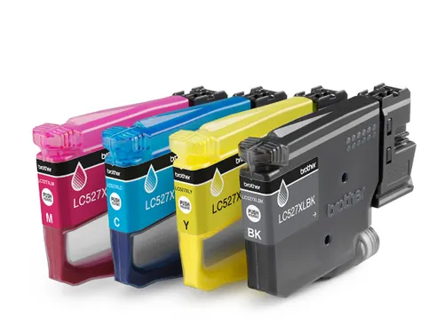 Brother LC-527XL Inktcartridges Zwart + 3 Kleuren XL