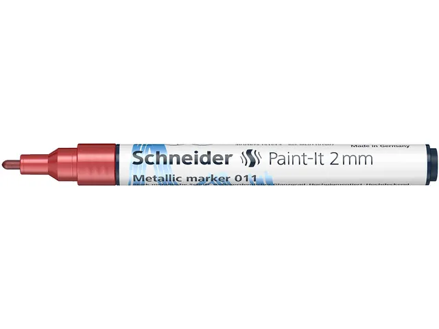Metallic marker Schneider Paint-It 011 2mm rood metallic