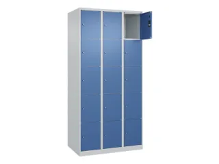lockerkast,HxBxD 1850x900x500mm,3x5vakken,vak B 300mm,cil.-slot - 1