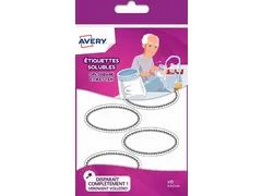 Family ovale oplosbare etiketten 55 x 3cm 18 etiketten