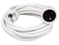 Verlengkabel - 5m - WIT - 3G1.5 - Penaarde