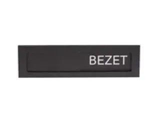 OUTLET Premium Schuifbord Zwart Wit Vrij Bezet 150x40mm - 3