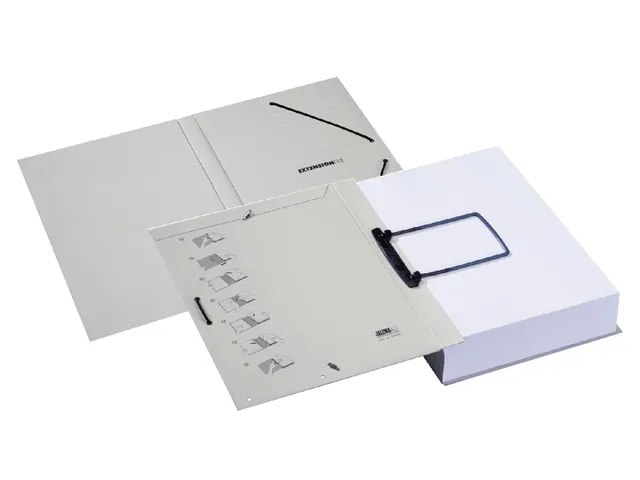Dossiermap Jalema Extension met clip 310x220mm grijs