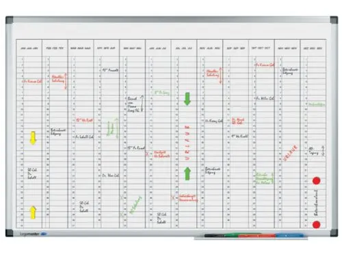 Jaarplanner Legamaster Premium Verticaal 60x90cm