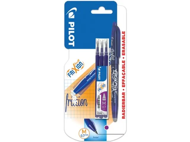 Frixion Ball roller à encre gel, blister de 4 pièces (1 roller à en