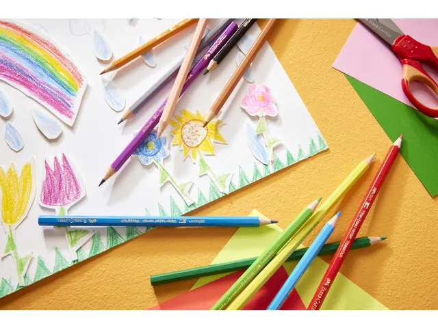 Kleurpotlood Faber-Castell Castle zeskantig metalen etui 48 stuks met