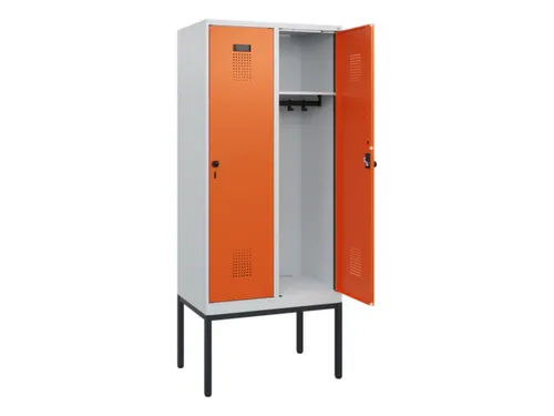 schoollocker,HxBxD 1950x800x500mm,2vak,vak B 400mm,draaigrendel