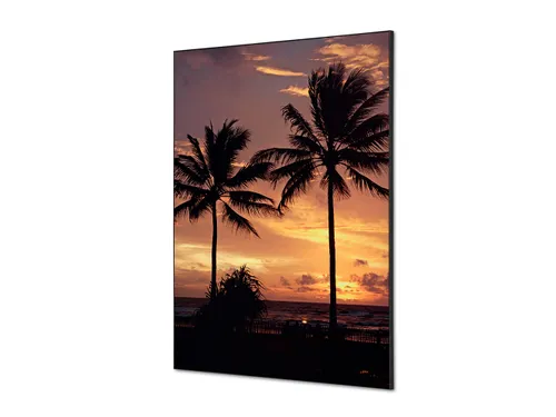 Wanddecoratie Textiel Set A1 Palmbomen Zonsondergang