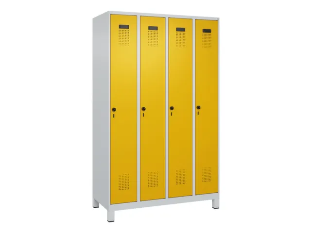 locker voor scheiding van kleding,HxBxD 1950x1200x500mm,4vak