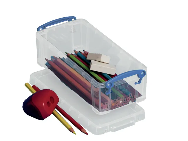 Opbergbox 0,9 Liter 220x100x70mm transparant