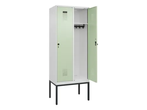 locker,HxBxD 2120x800x500mm,2vak,vak B 400mm,draaigrendel