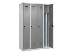 locker voor scheiding van kleding,HxBxD 1850x1200x500mm,4vak
