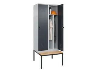 locker voor scheiding van kleding,HxBxD 2120x800x815mm,2vak - 3