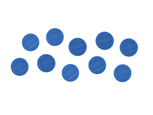 Magneet Nobo 32mm blauw 10 stuks