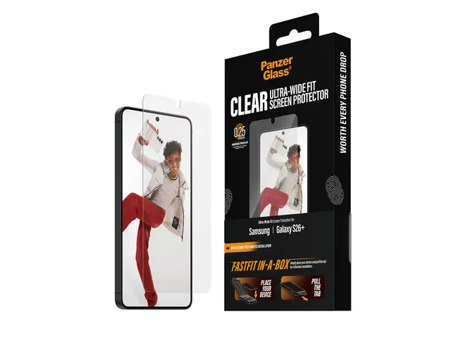 PanzerGlass FastFit Samsung Galaxy S26 Plus Screen Protector