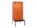 locker met bank,voor scheiding van kleding,HxBxD 2120x900x815mm,3vak