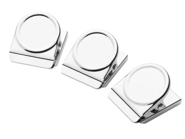 Clip magnétique Westcott 45x38mm 2 pièces Chromé