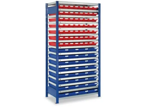zichtbakkenstelling,grondveld,HxBxD 2000x1006x400mm,88bakken