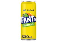 Frisdrank Fanta Lemon No Sugar blikje 0.33l
