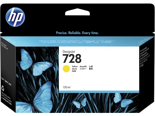 Inktcartridge HP F9J65A 728 geel