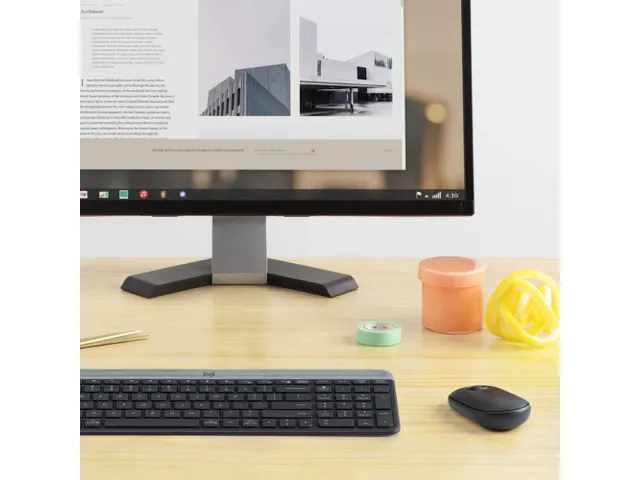 Logitech MK470 Toetsenbord QWERTZ Zwitsers Draadloos + muis