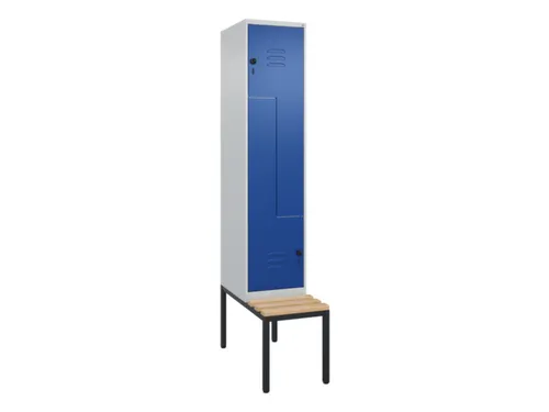Z-garderobekast,HxBxD 2120x400x815mm,2vak,vak B 400mm,draaigrendel