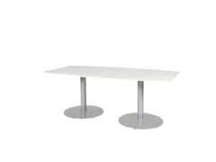 Linesto Vergadertafel Vaste Hoogte 200x100 Ton Grijs 25mm Alu