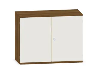 kantoorkast,HxBxD 770x1000x430mm,decor romp noten,decor front wit - 1
