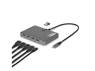USB-C naar Quad-Monitor Adapter 4K 60Hz DisplayPort - 1