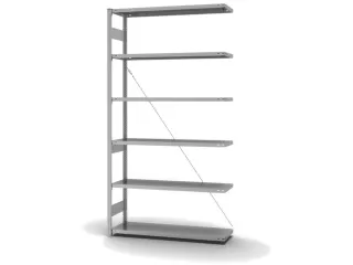systeemstelling,aanbouwveld,HxBxD 2500x1310x435mm,vakl. 315kg - 2