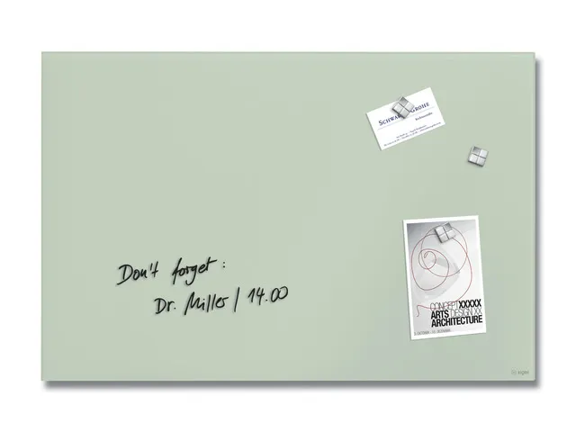 Glas Magneetbord Sigel Artverum mat munt 60x40cm