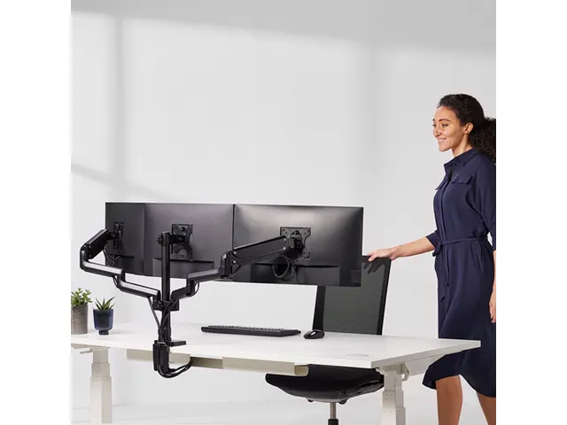 Monitorarm Fellowes Platinum Series driedubbel horizontaal