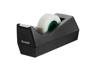 Plakbandhouder Scotch C38 recycled zwart + 3rol magic tape 900 19mmx33 - 5