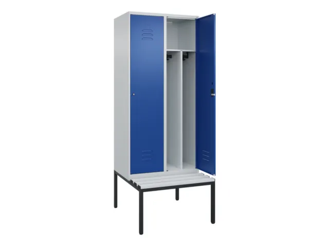 locker voor scheiding van kleding,HxBxD 2120x800x815mm,2vak