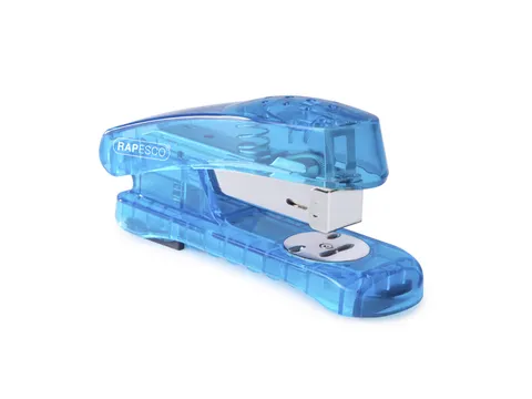 #Rapesco Nietmachine Snapper doorzichtig blauwnietjes 24-6