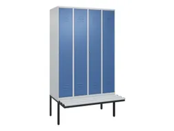 locker voor scheiding van kleding,HxBxD 2120x1200x815mm,4vak