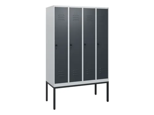 locker,HxBxD 1950x1200x500mm,4vak,vak B 300mm,draaigrendel