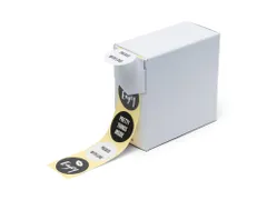 Etiket op Rol 35mm Pretty Things Zwart Wit 250 Stuks