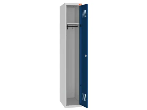 lockerkast,HxBxD 1800x300x500mm,1vak,draaigrendel,sokkel,romp RAL7035