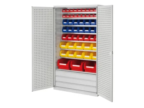 Ruime Bakkenkast 1950x1130x590mm 3laden 54 Magazijnbakken Geperf