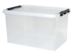 stapelbak,HxLxB 340x600x400mm,62l,PP,transparant,Wanden gesloten