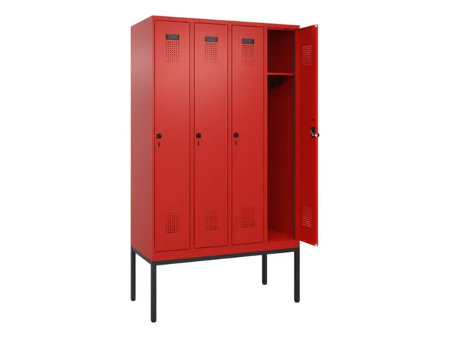 locker,HxBxD 2120x1200x500mm,4vak,vak B 300mm,draaigrendel