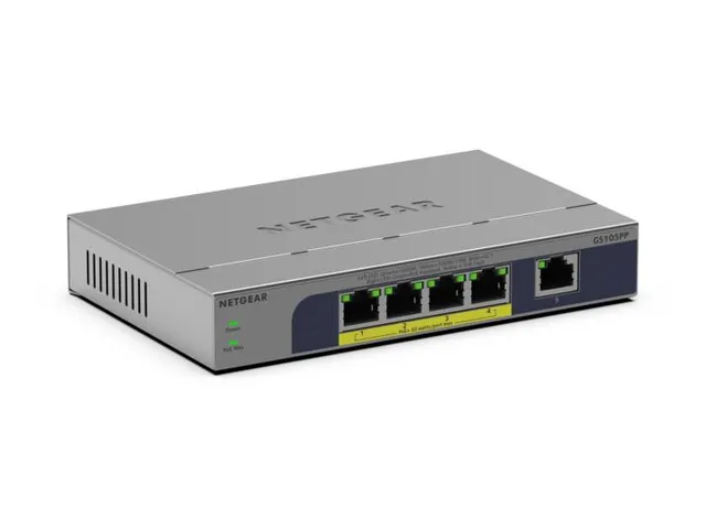 NETGEAR GS105PP, Unmanaged, Gigabit Ethernet (10/100/1000), Full duple