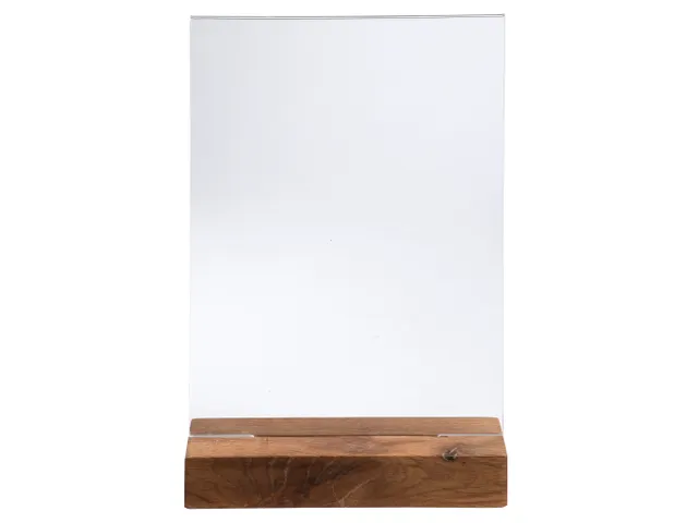 Folderhouder A5 vert icaal houten voet