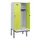 locker met bank,HxBxD 1950x800x815mm,2vak,vak B 400mm,draaigrendel