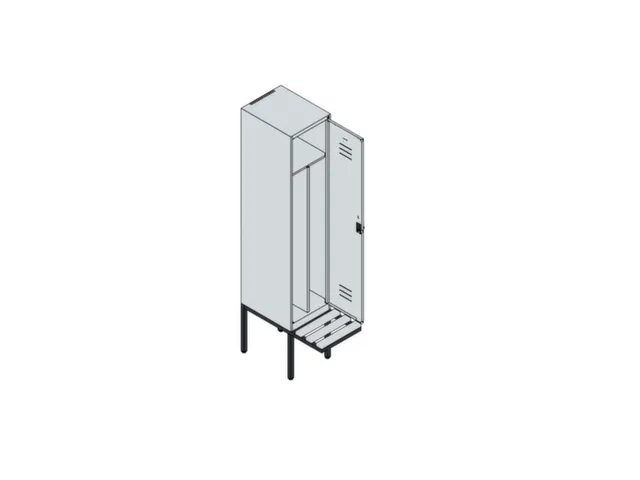 locker voor scheiding van kleding,HxBxD 2120x400x815mm,1vak