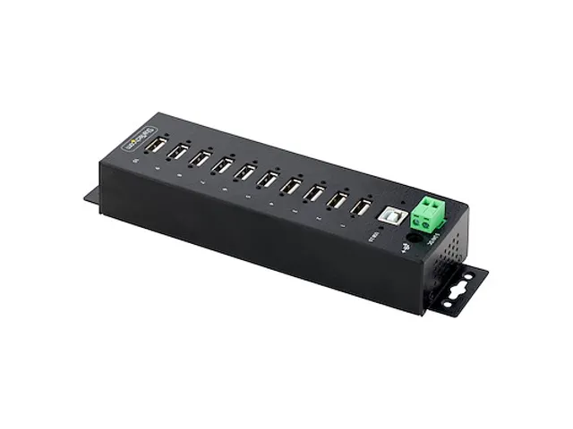 10-Port Industriële USB 2.0 Hub, Rugged USB Hub met ESD Level 4 Besch