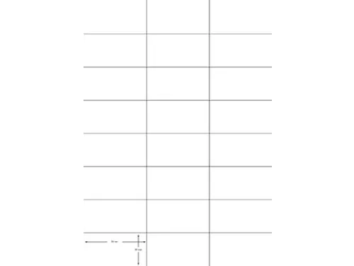Etiketten 70x37mm wit 100 Vel A4, 2400 stuks