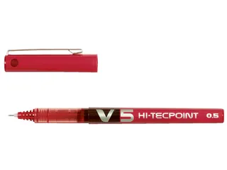 Rollerpen Pilot Hi-Tecpoint V5 0.5mm Fijne punt Rood - 1