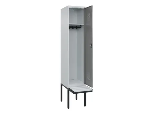 locker met bank,HxBxD 2120x400x815mm,1vak,vak B 400mm,cilinderslot